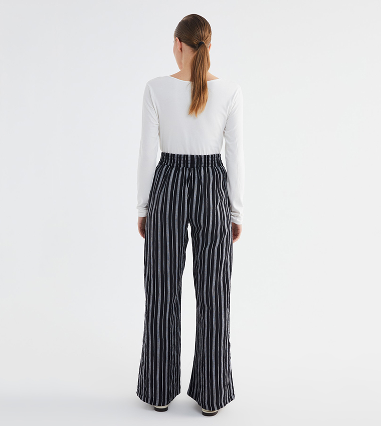 Petite Tinsel Fringed Tiered Pants
