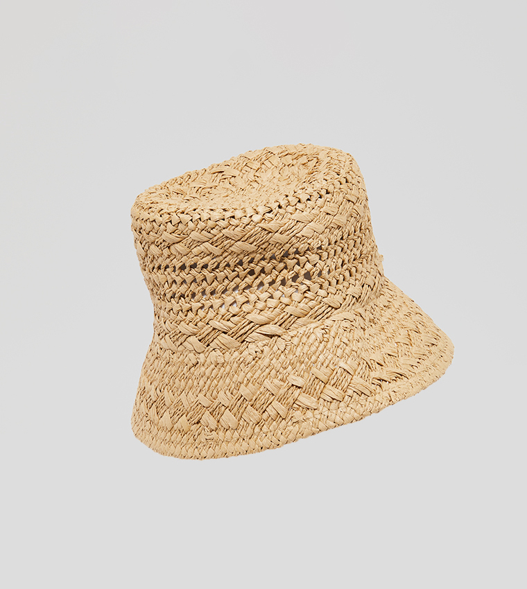 BRADDAN Straw Bucket Hat