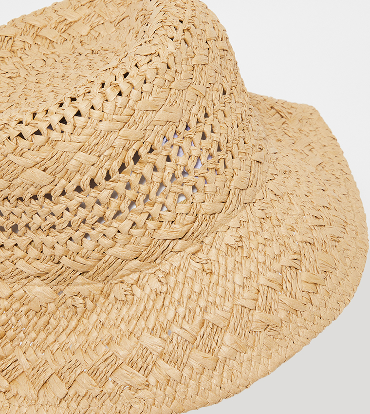BRADDAN Straw Bucket Hat