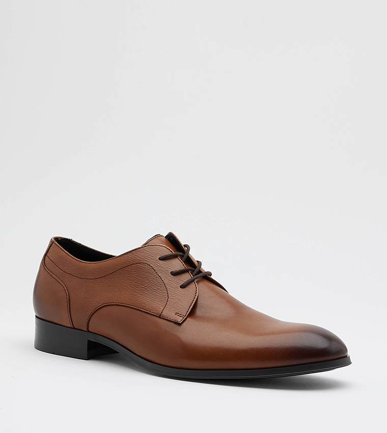 Buy Attitudist Glossy Tan Formal High Heel Derby Shoes for Men at Amazon.in