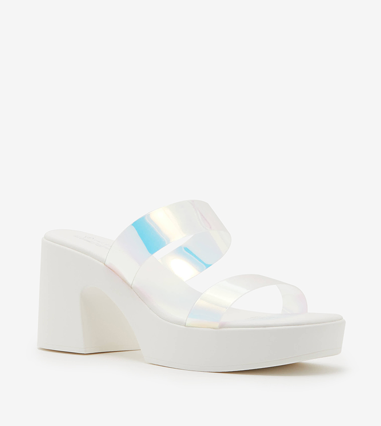 Holographic on sale platform sandals