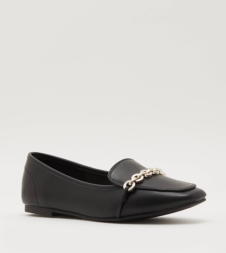 DORAA Metal Accent Slip-On Shoes
