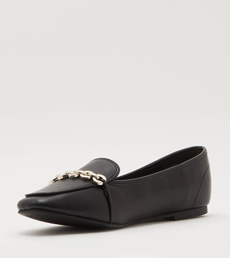 DORAA Metal Accent Slip-On Shoes