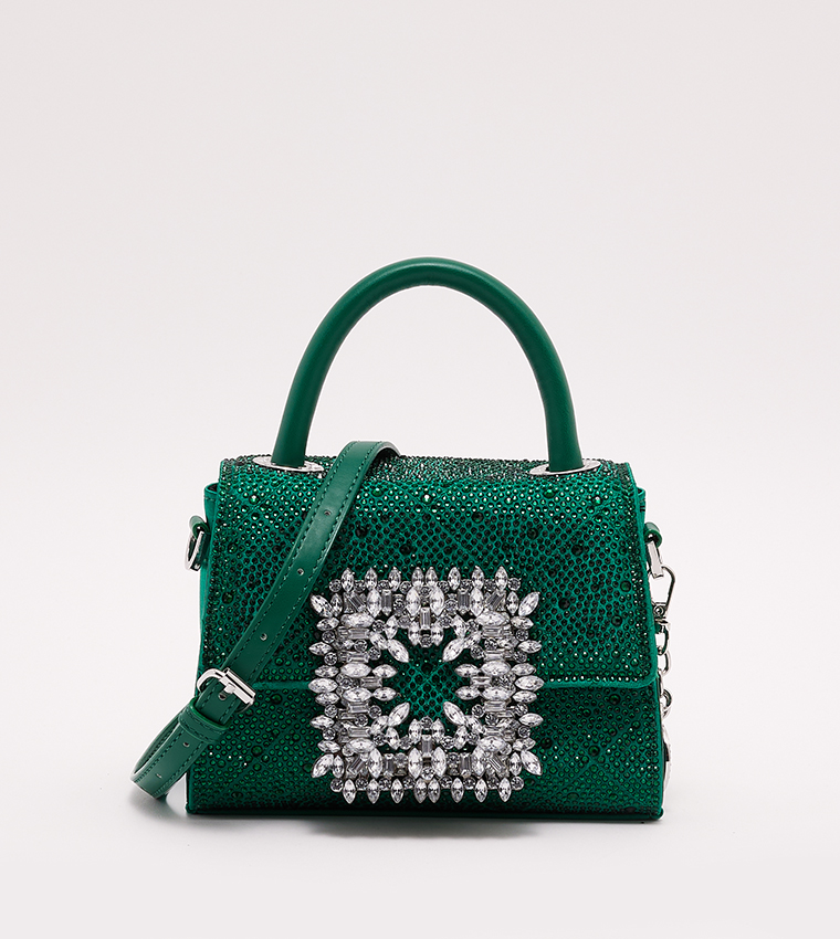 Buy Aldo LAZURDE Embellished Mini Bag In Green | 6thStreet Qatar