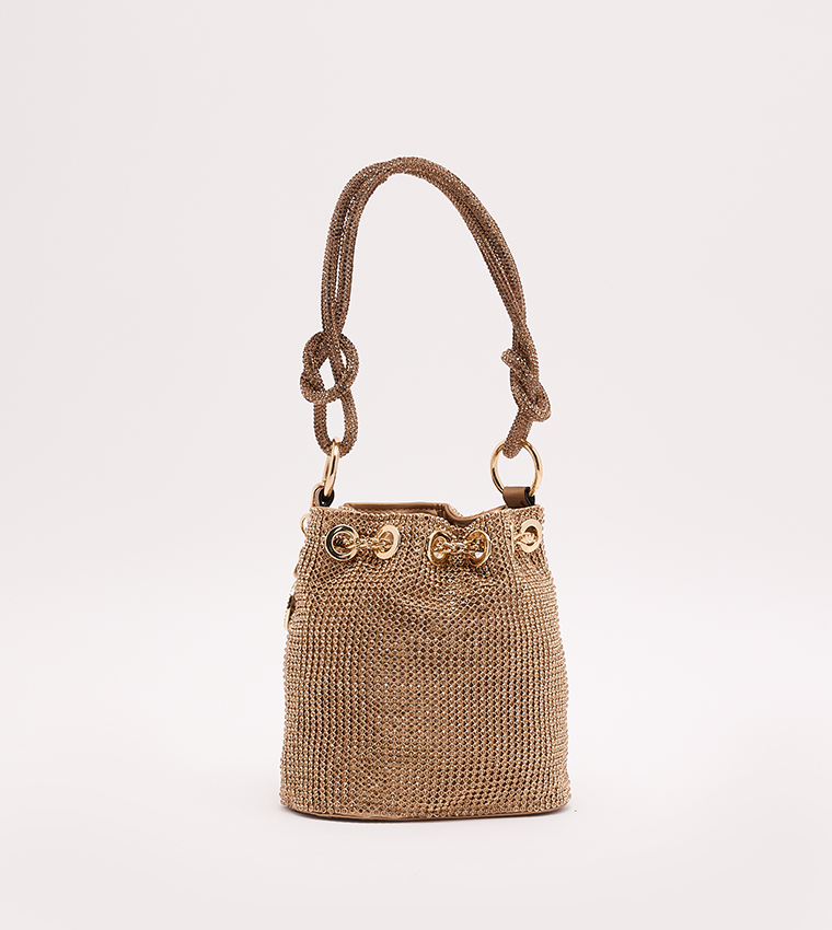 Embellished clearance bucket bag