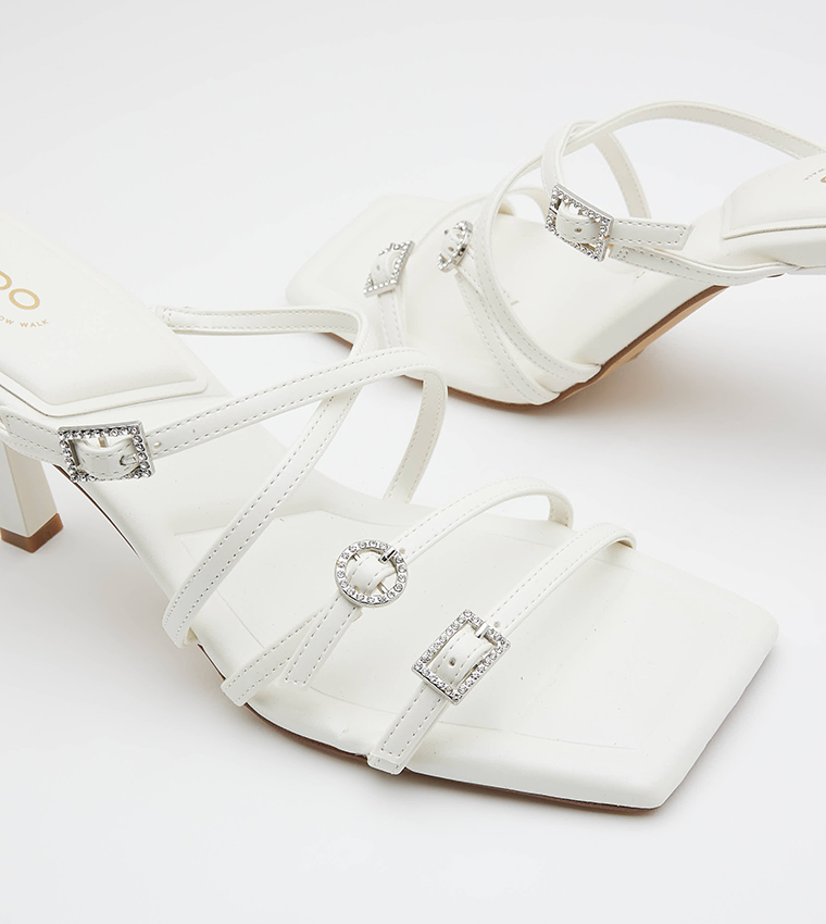 ERIASIEN Square Toe Heel Sandals