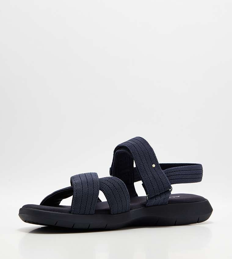 Buy Aldo KEV Logo Detail Comfort Sandals In Navy | 6thStreet UAE