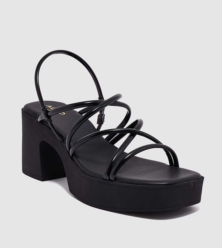 Aldo black platform heels best sale