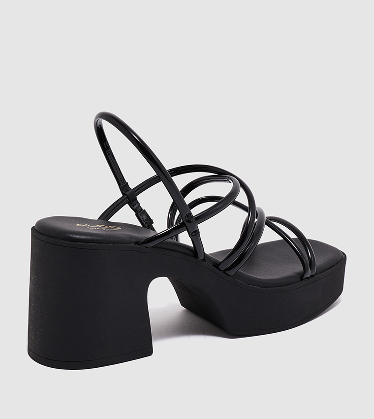 Buy Aldo SLAY Strappy Platform Heel Sandals In Black 6thStreet Oman