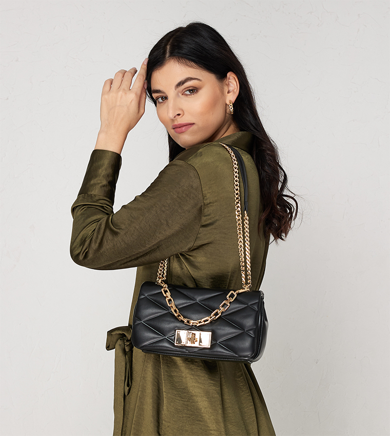 Buy Aldo AMEYA Quilted Crossbody Bag In Black 6thStreet Bahrain