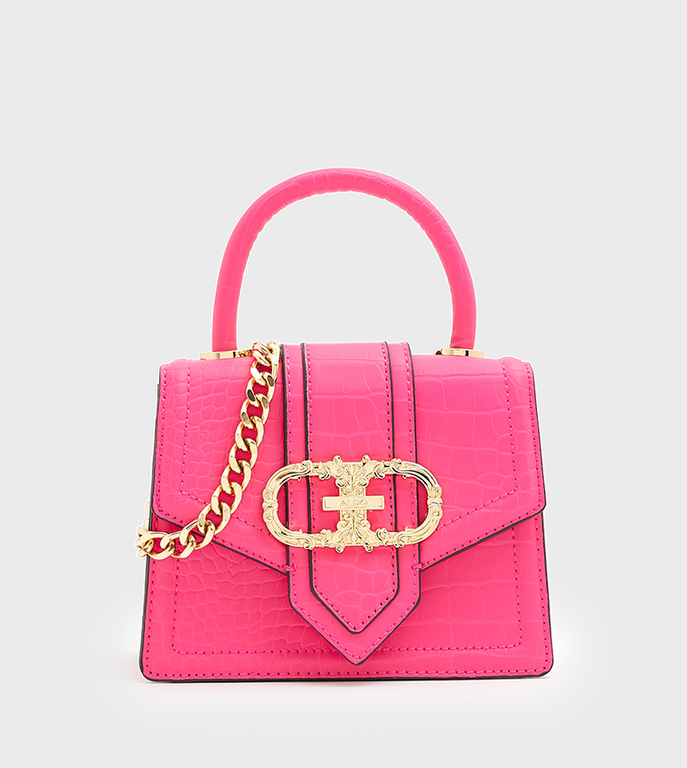 Buy Aldo THEODORA Metal Accent Top Handle Bag In Pink 6thStreet UAE