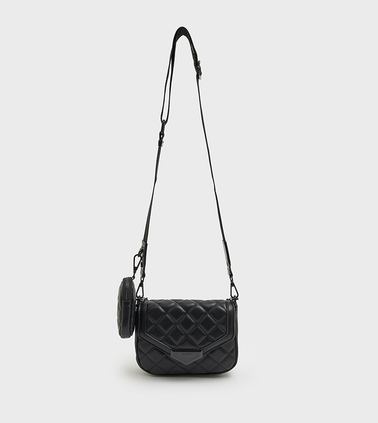 Buy Aldo MIRAEWIN Quilted Crossbody Bag With Coin Purse In Black