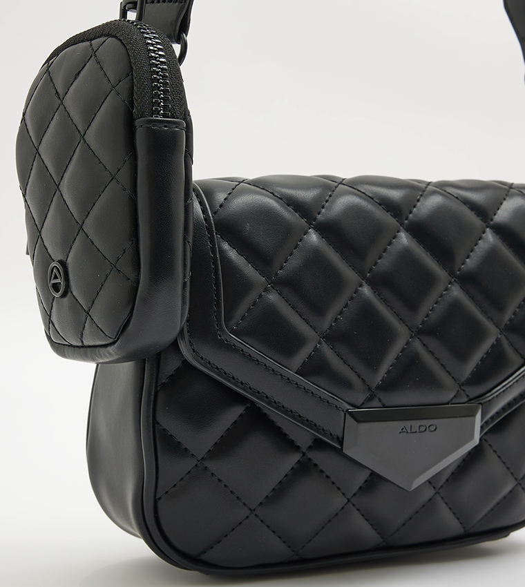 Buy Aldo MIRAEWIN Quilted Crossbody Bag With Coin Purse In Black