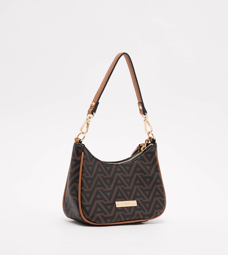 MARICAR Monogram Patterned Shoulder Bag
