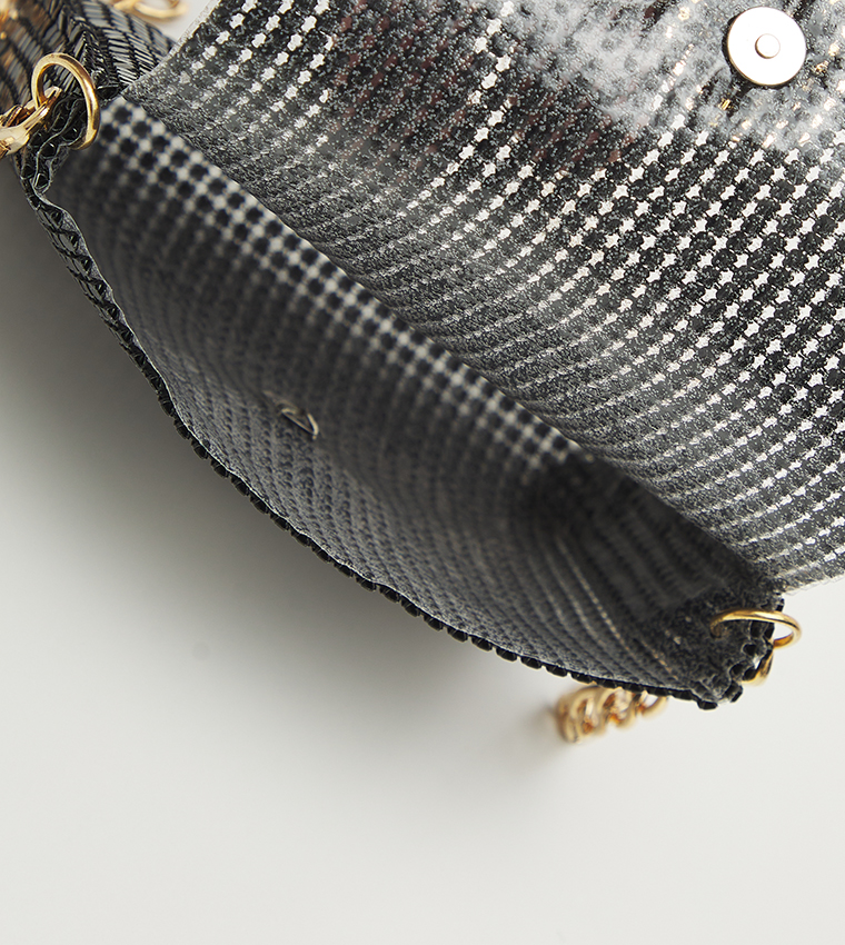 WIGOLLAHB Metal Accent Crossbody Bag