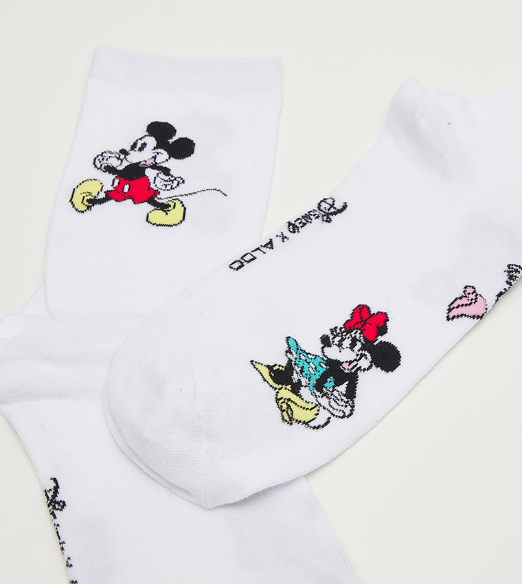 D100 Printed Crew Socks