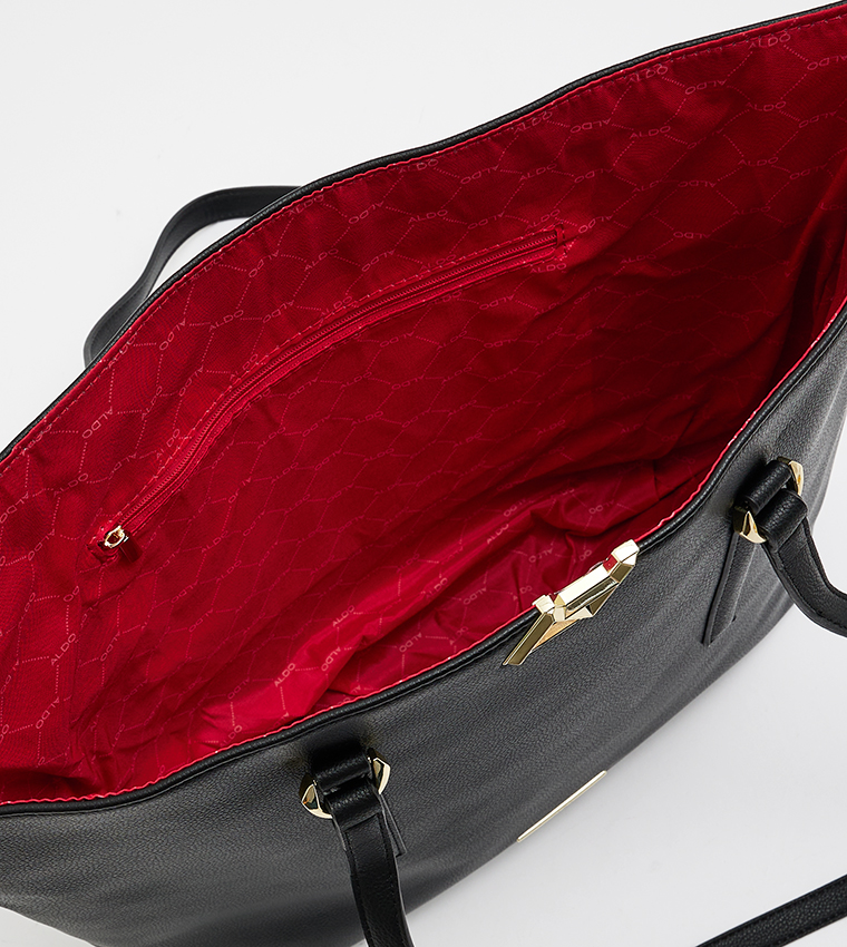 LALAENTAR Metal Accent Tote Bag