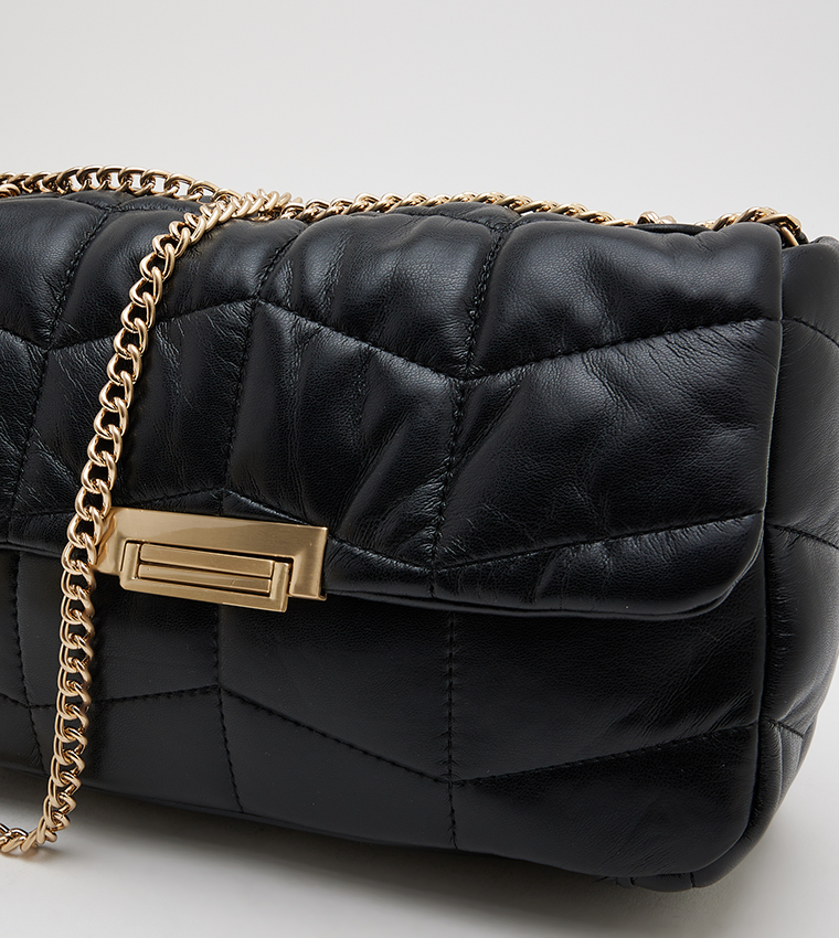 IBENANI Quilted Chain Handle Crossbody