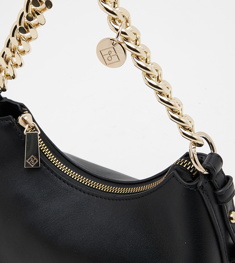 Buy Call It Spring IMRAY Chain Handle Hobo Bag In Black