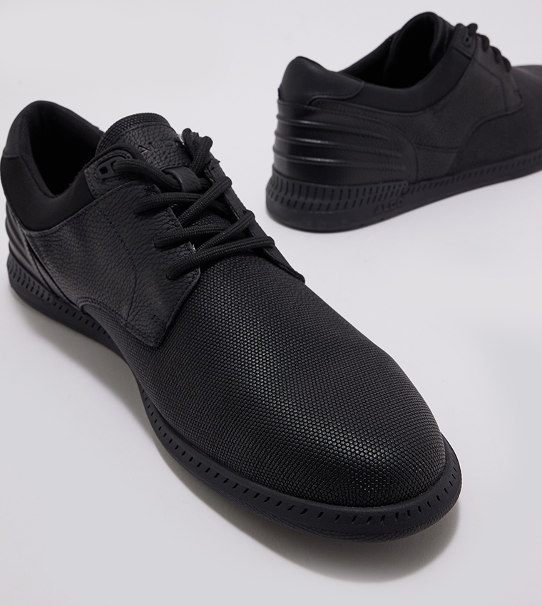 Buy Aldo DINBRENN Textured Lace Up Shoes In Black | 6thStreet Saudi Arabia