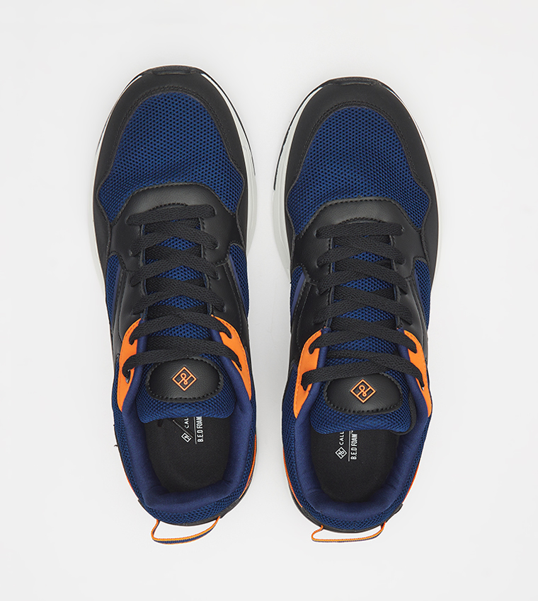 BEACON Color Block Lace-Up Sneakers