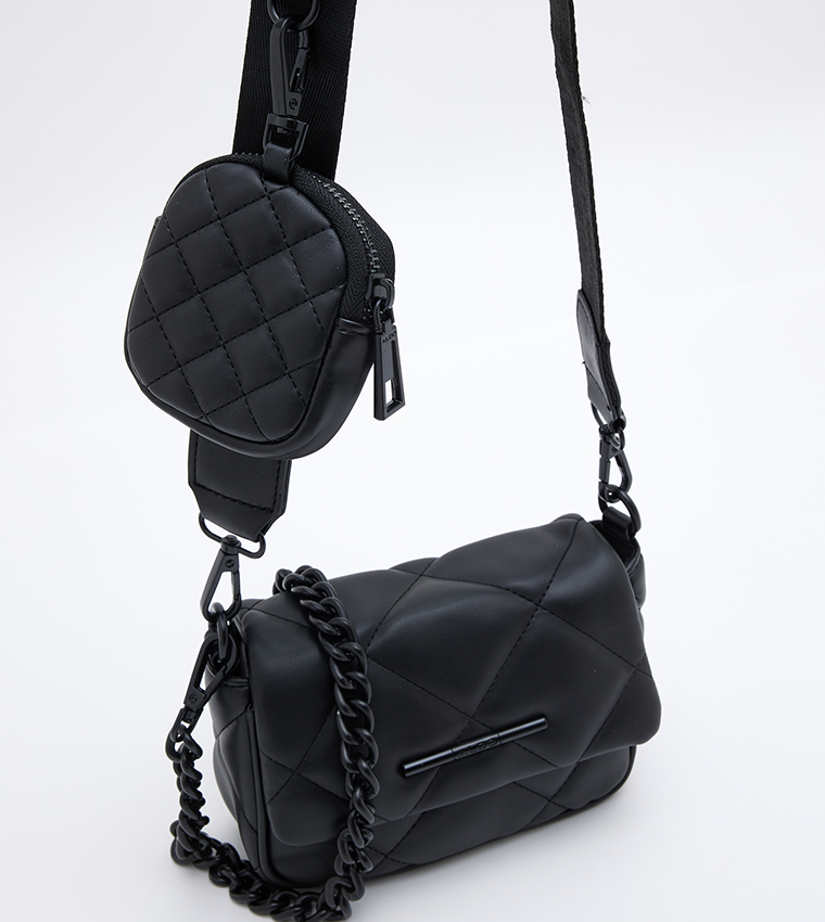 Buy Aldo MININORIE Quilted Crossbody Bag In Black | 6thStreet UAE