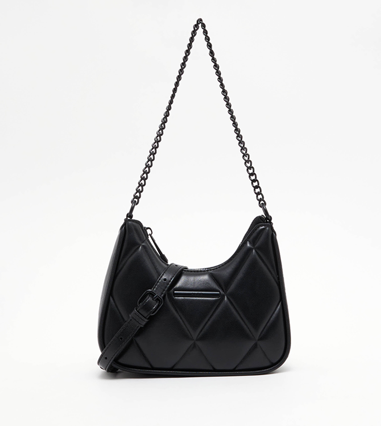 LALARIA Quilted Chain Handle Shoulder Bag