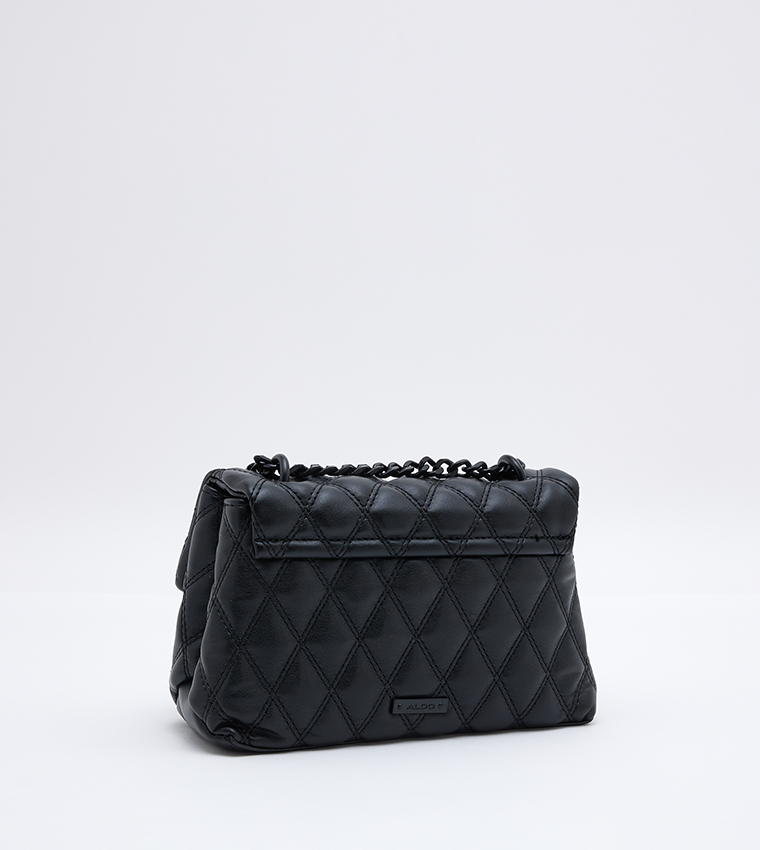 Aldo black quilted discount bag