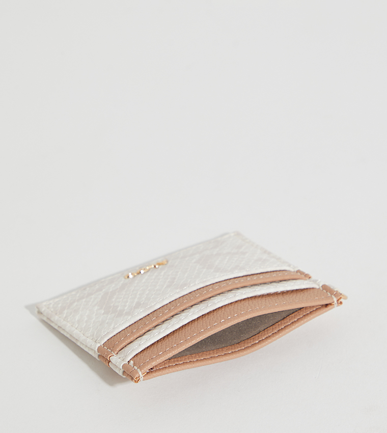 Buy Aldo Accessories EMYLIEE Patterned Card Holder In Beige 6thStreet UAE
