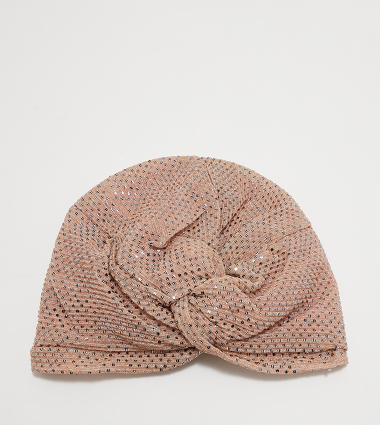 TIMOTEI Embellished Turban Head Wrap