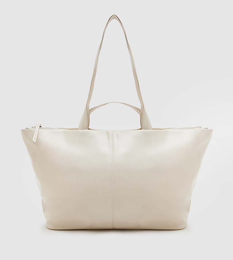 Buy Call It Spring TURKANA Textured Tote Bag In Ivory 6thStreet Saudi Arabia