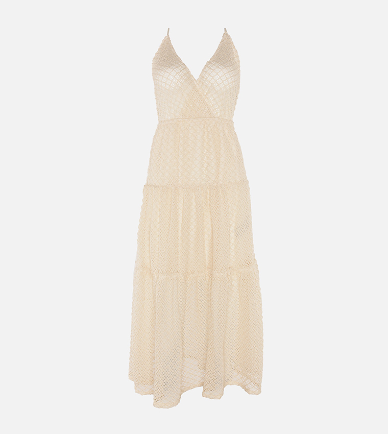 Summer Beach White Ruffles Dress