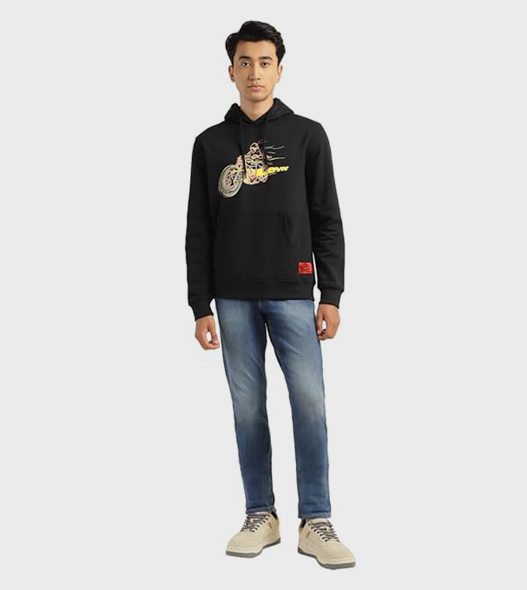 Bike Printed Long Sleeves Hoodie