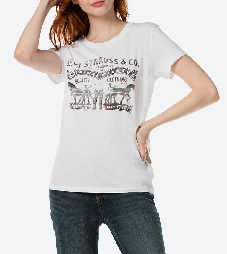 Buy Levi's The Perfect T Shirt White 17369 0221 In White 