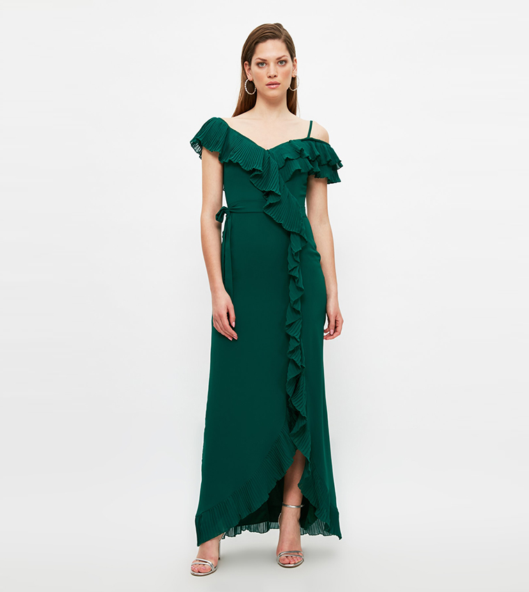 Emerald green holiday dress best sale