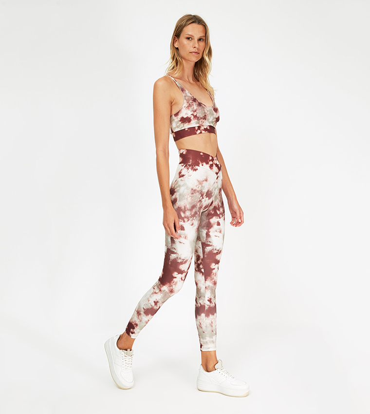 Trendyol Dried Dark Rose Full Length Sports Tights With Push-Up