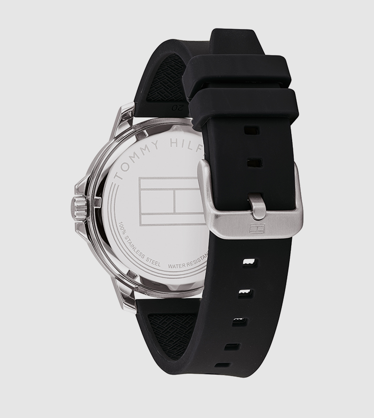 Logan Grey Dial Silicone Analog Watch