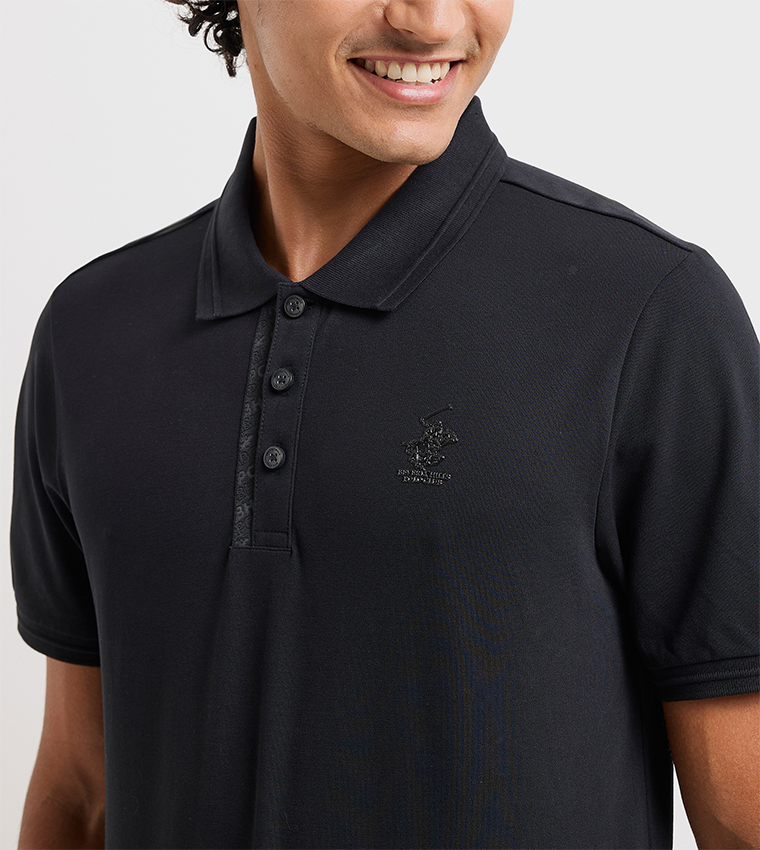 Logo Detail Short Sleeves Polo T-Shirt