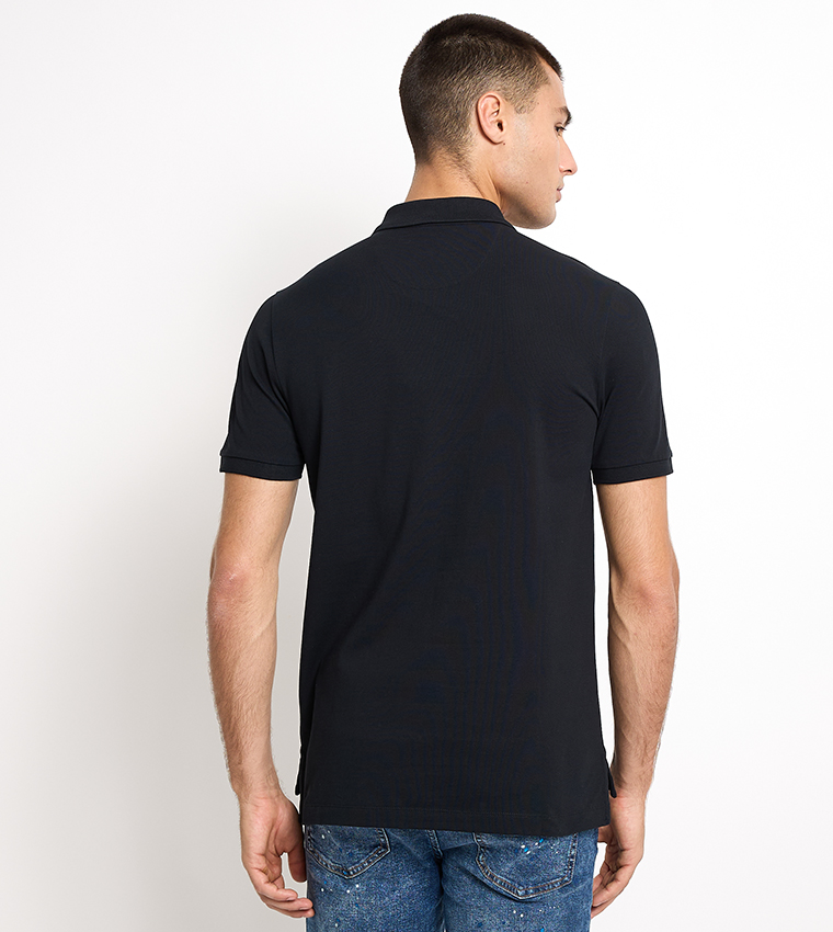 Logo Embroidered Short Sleeves Polo T-Shirt