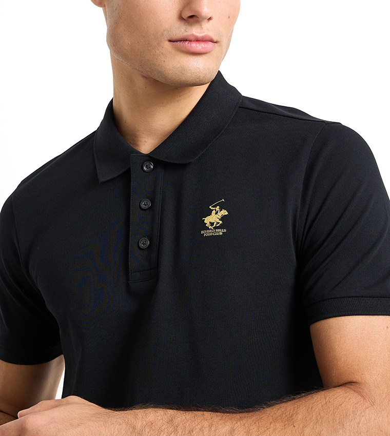 Logo Embroidered Short Sleeves Polo T-Shirt