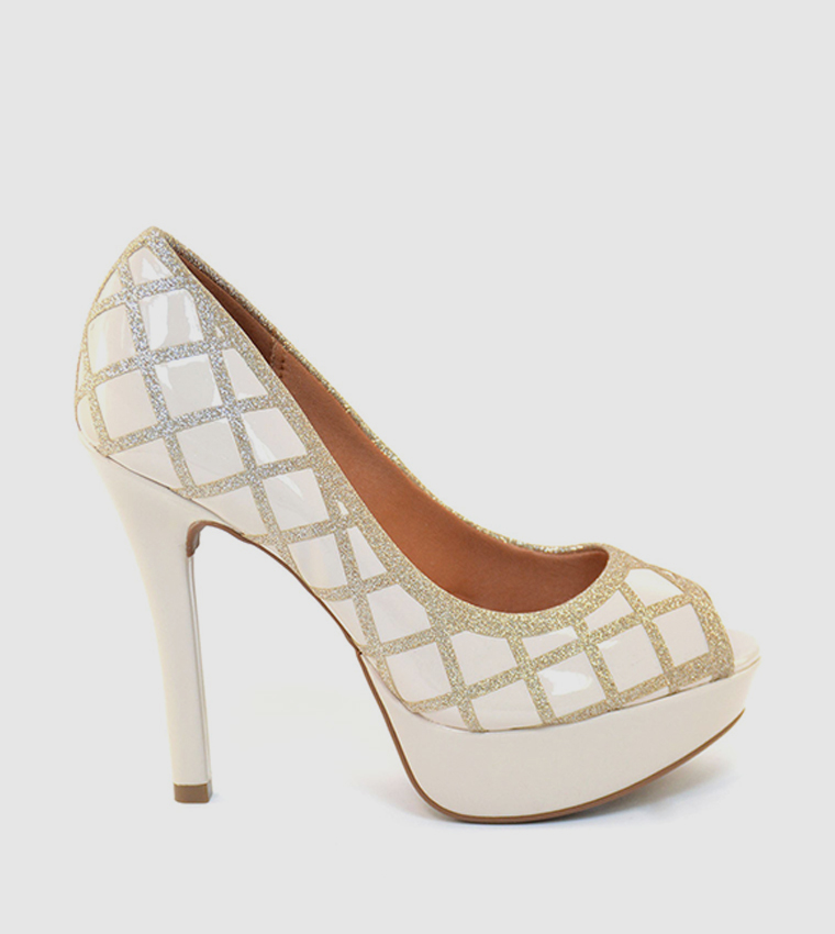 Peep Toe Stiletto Pumps