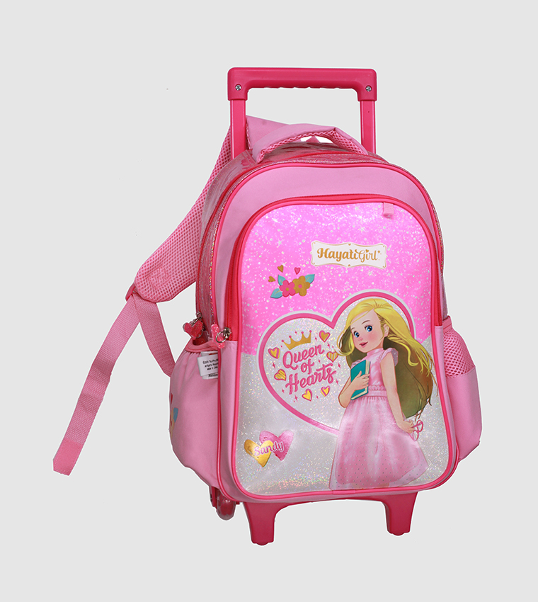 Hayati Girl Trolley Bag 2 Main Compartments And 2 Side Pockets