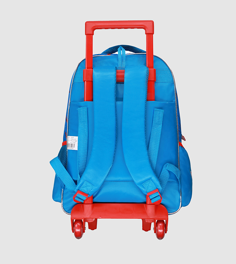Justice Leauge Trolley Bag 2 Main Compartments And 2 Side Pockets