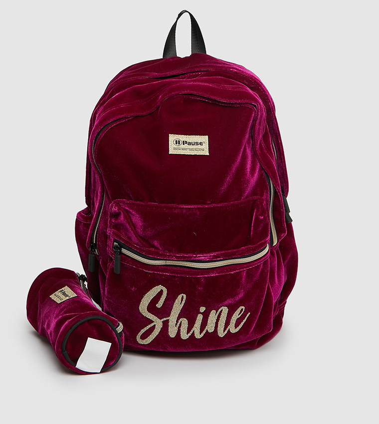 Printed Backpack 17 inches with Organizer