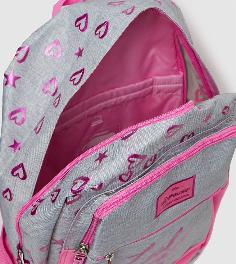 Printed Backpack 17.5 inches with Organizer