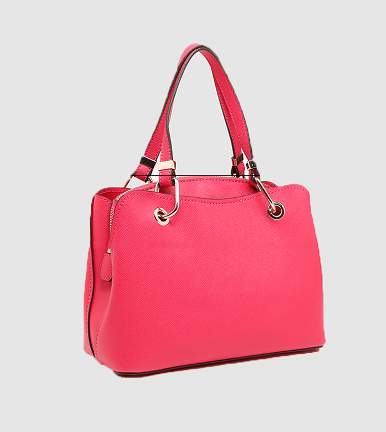 Buy Guess Leslie Sml Girlfriend Satchel In Pink | 6thStreet Bahrain