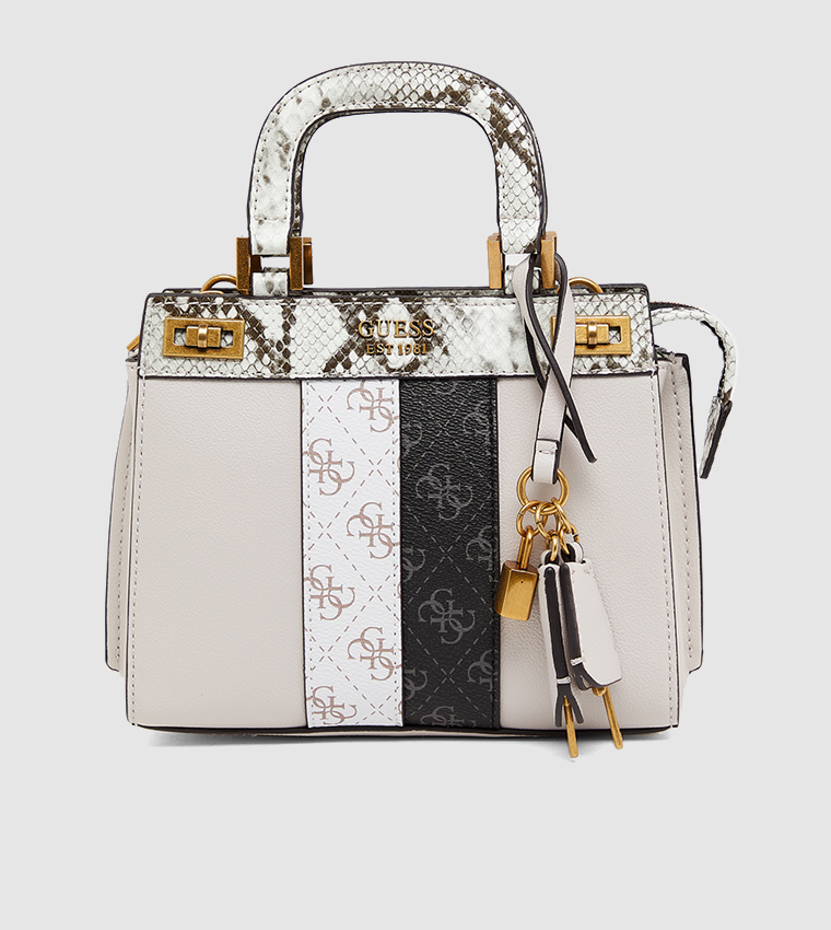 Orders GUESS Katey Mini Satchel Stone Multi