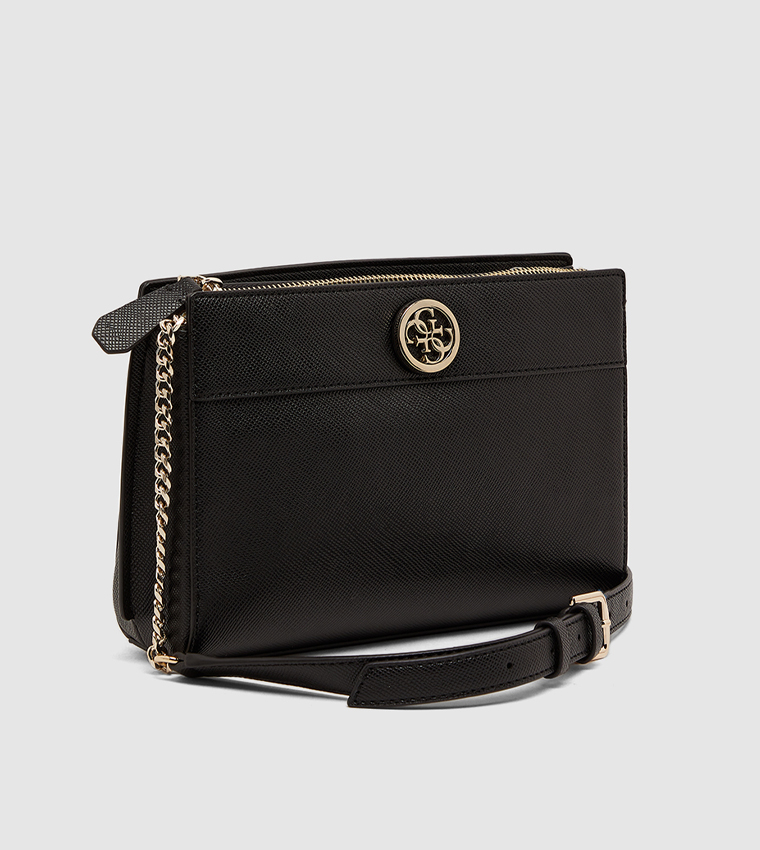 Buy Guess Isla Crossbody Top Zip Black In Black 6thStreet Qatar