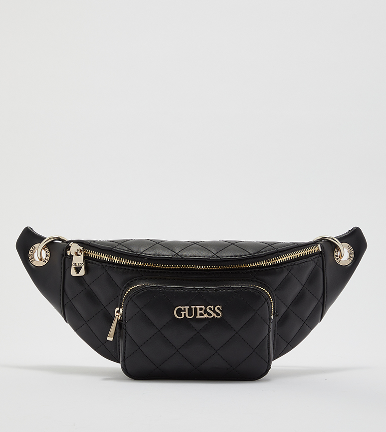 Buy Guess Illy Cross Body Belt Bag Black In Black 6thStreet UAE