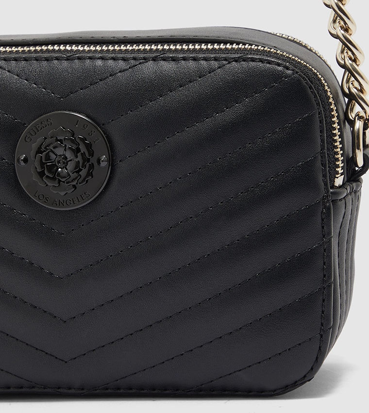 Buy Guess Noelle Quilted Camera Cross Body In Black 6thStreet Saudi Arabia